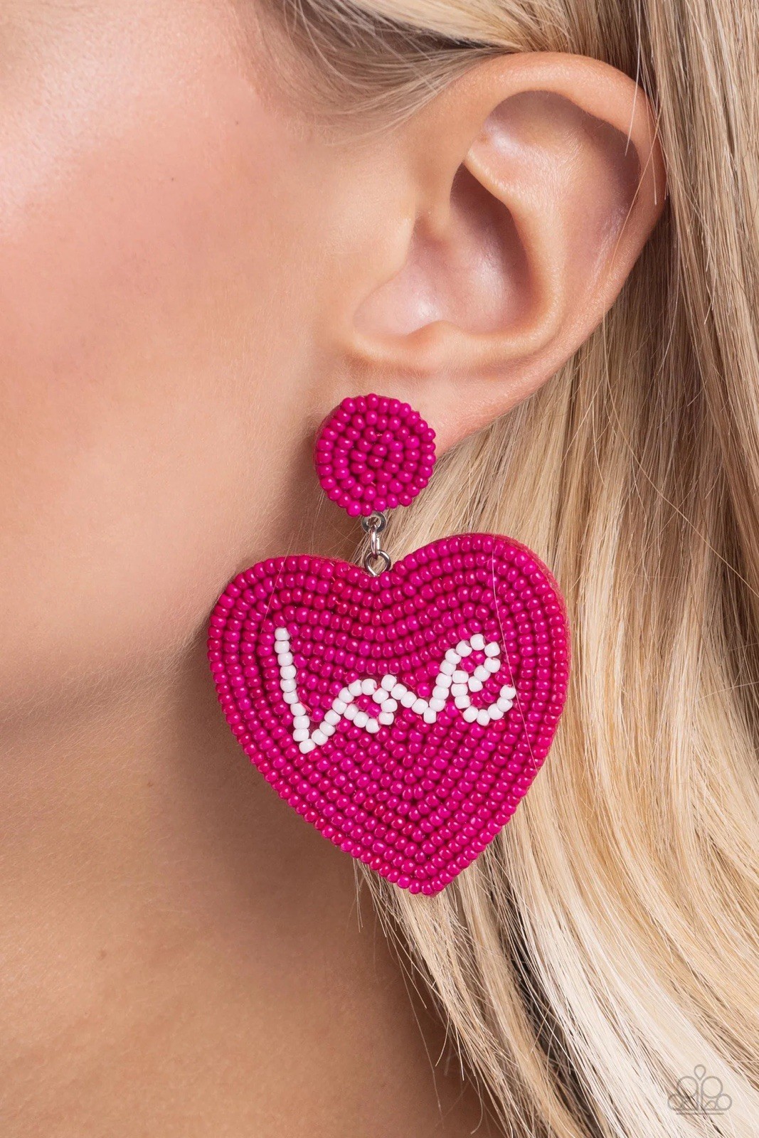 Sweet Seeds – Pink Post Earrings.