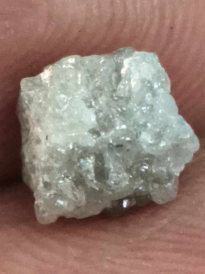 2.25 Carat Natural Raw Rough Diamond | Light Silver Earth Mined African Diamond