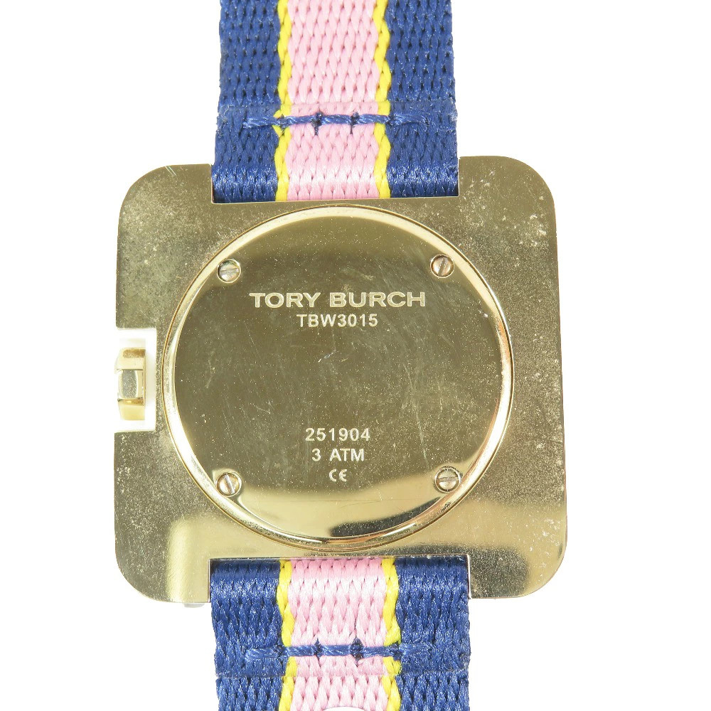 Used Excellent Condition Tory Burch The Izzie Nylon Strap Watch Quartz Watch TBW