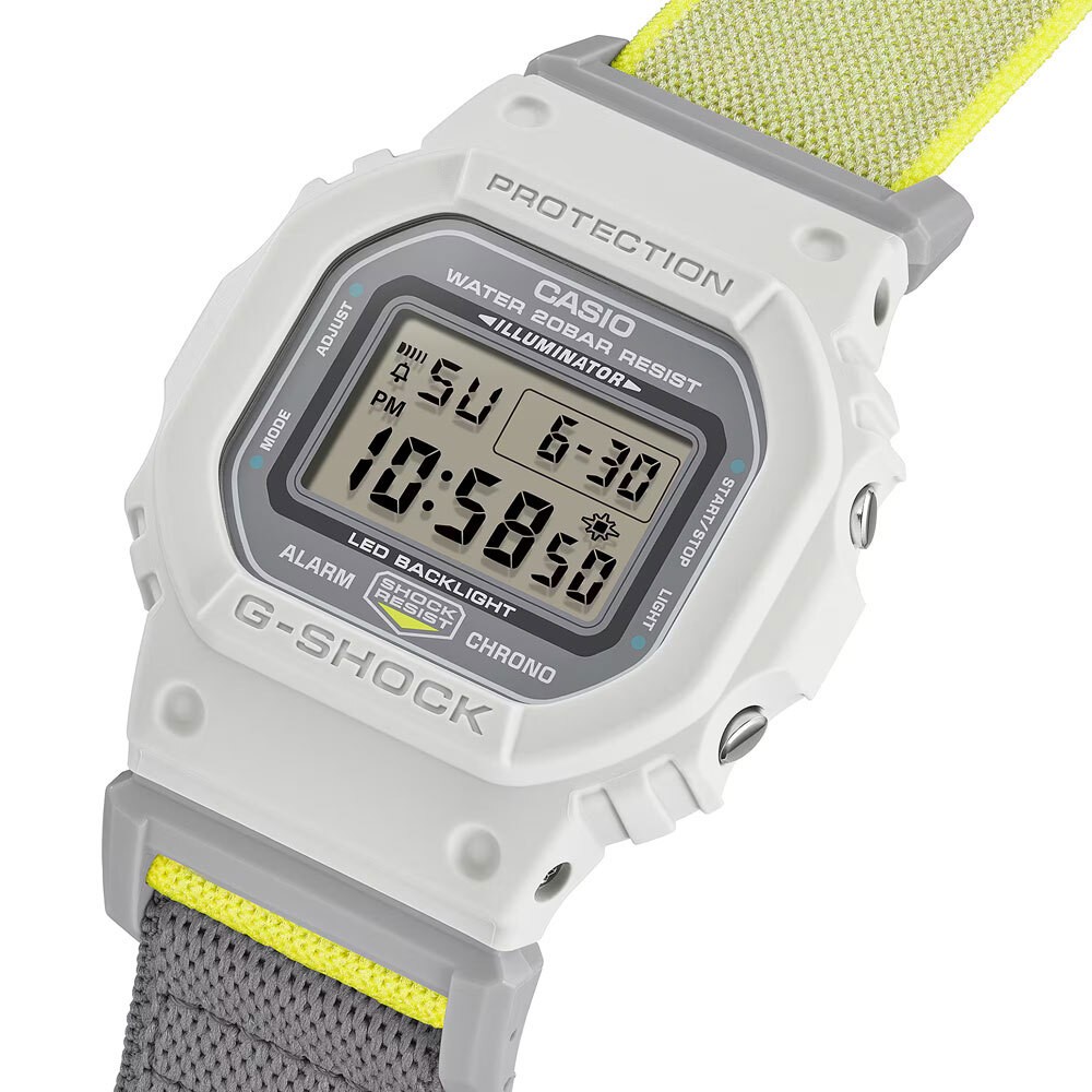 Watch Casio G Shock G SHOCK DW 5600MNC 7A8JF NEW CLOTH BAND Series Stopwatch Men