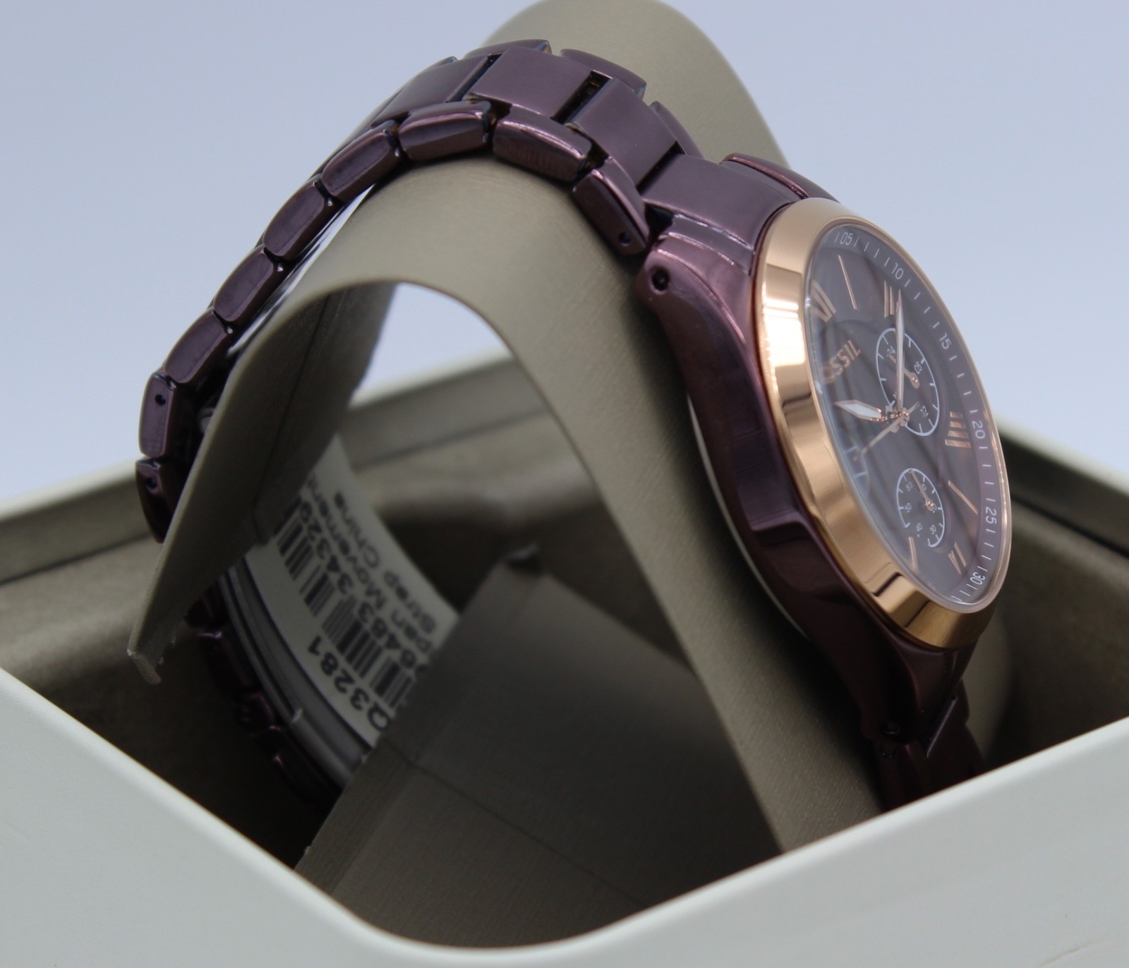 Fossil Modern Courier Midsize Chrono Purple Women’s BQ3281 Watch