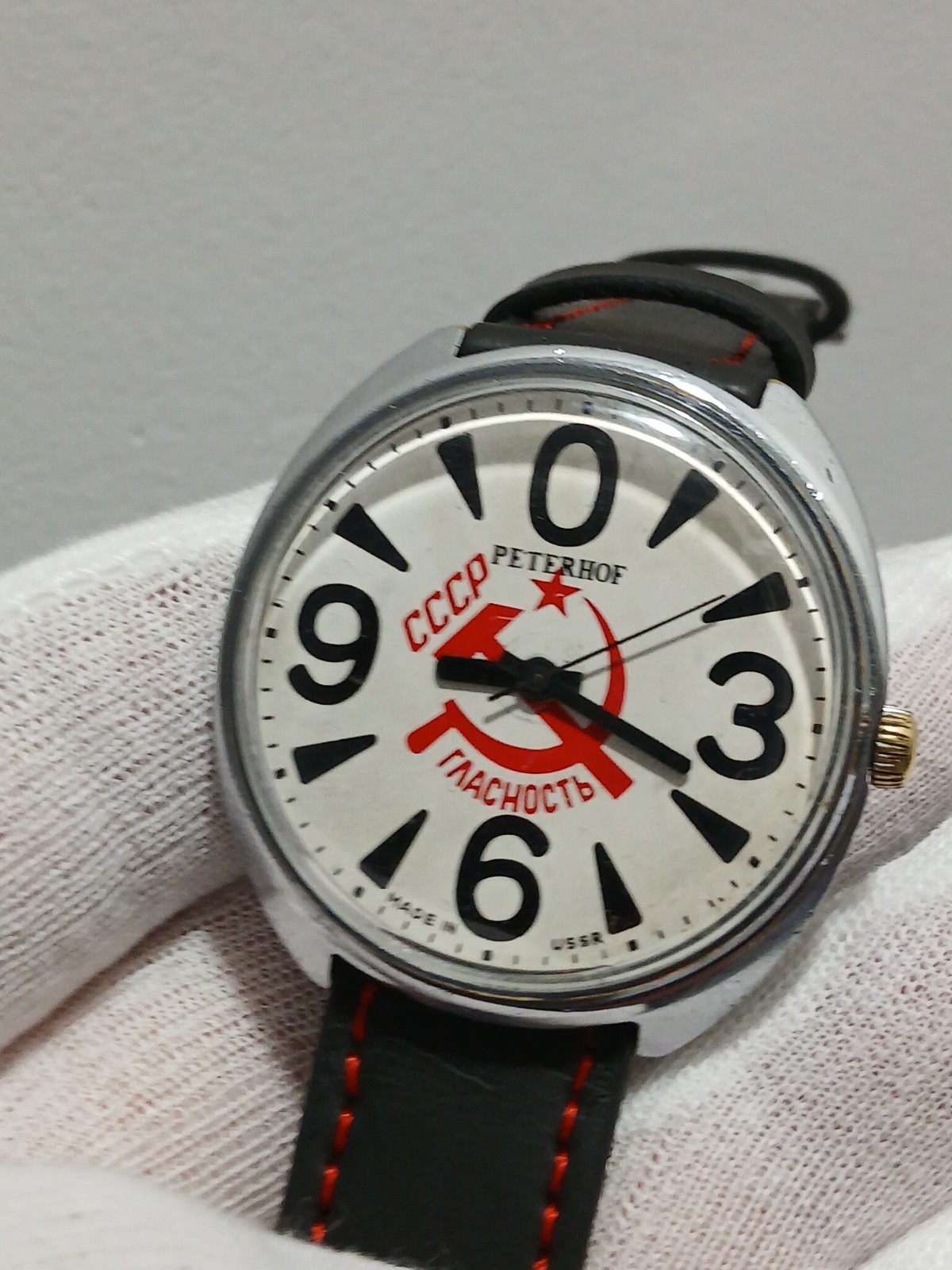 Rare wrist watch RAKETA Big ZERO PETERHOF (working),ORIGINAL,SSSR