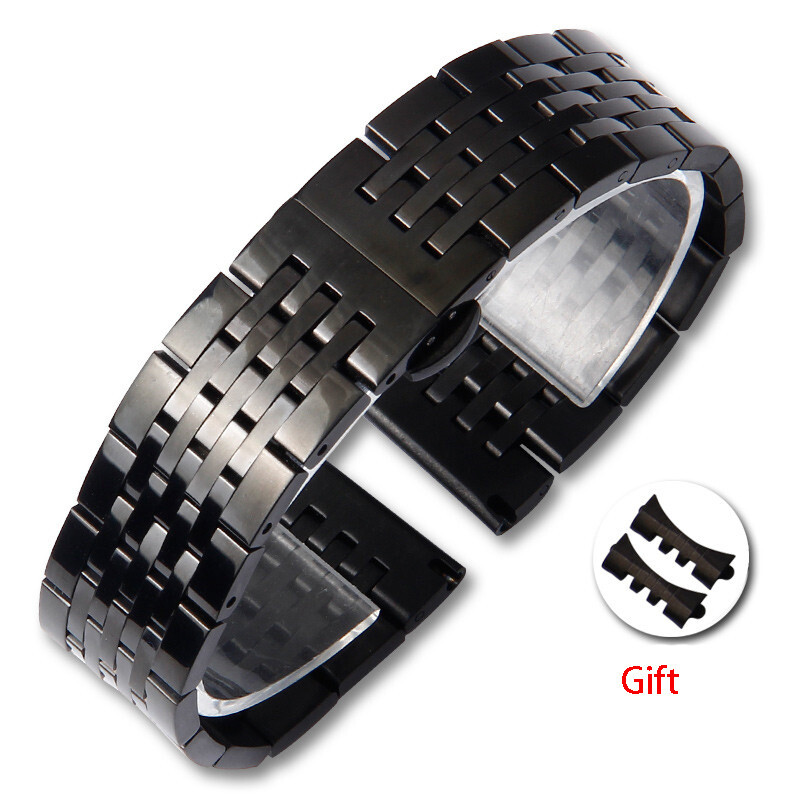 Premium Solid Stainless Steel Watch Strap Metal Band Universal 12-24 Elbow Free