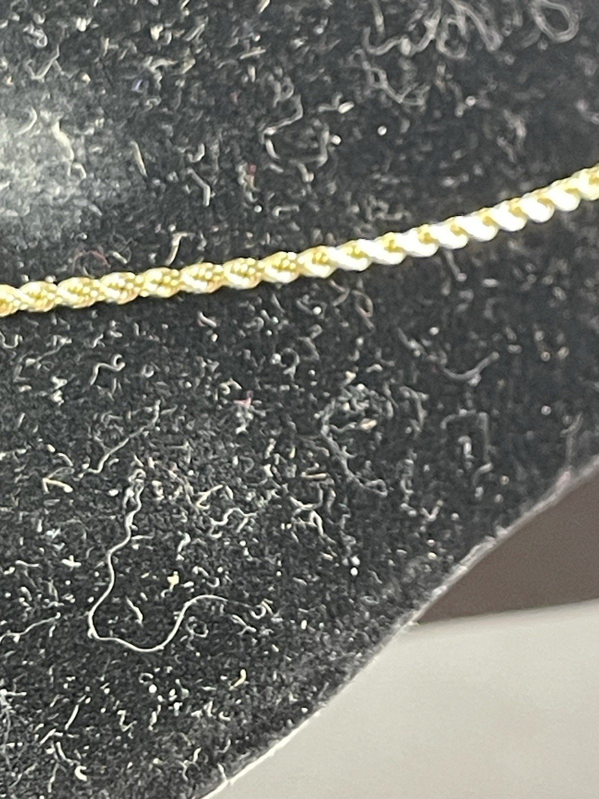Real 14K SOLID Yellow Gold Rope Chain 16″ necklace 14kt , 2 Grams
