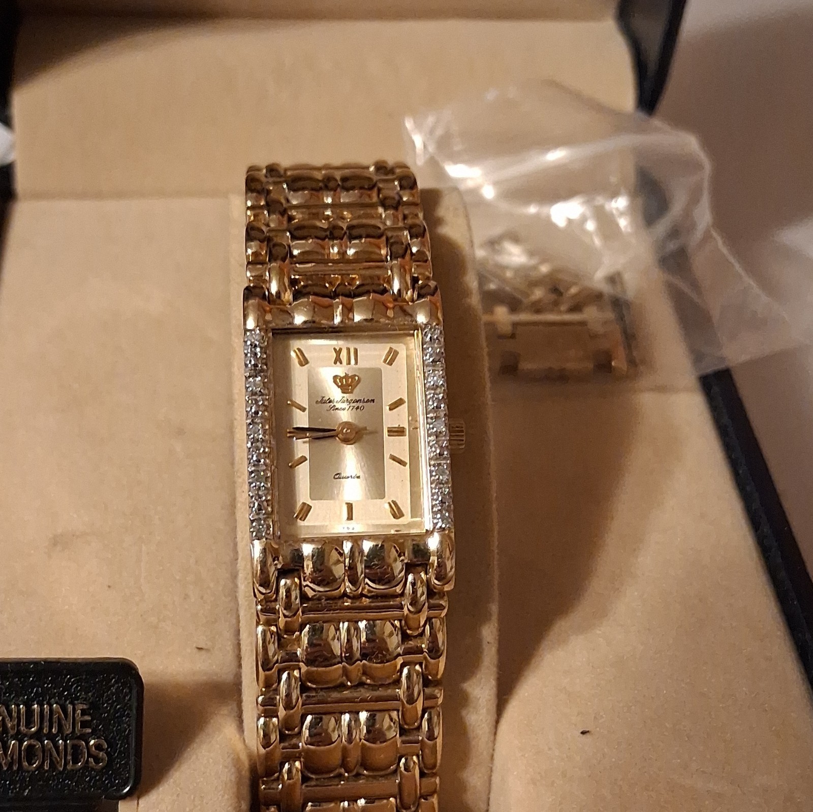 JULES JURGENSEN 10 Diamond Genuine Ladies 7454
