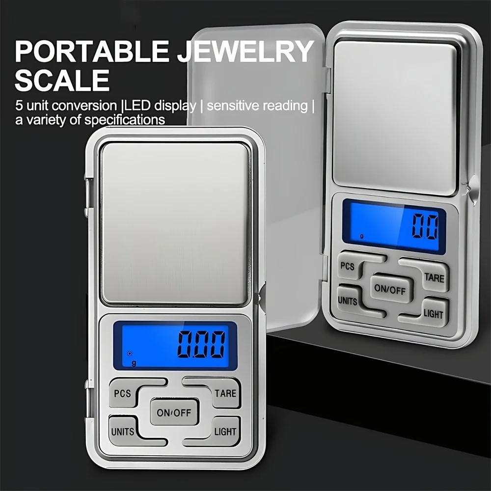 Portable 500g x 0.01g Mini Digital Scale Jewelry Pocket Balance Weight Gram LCD