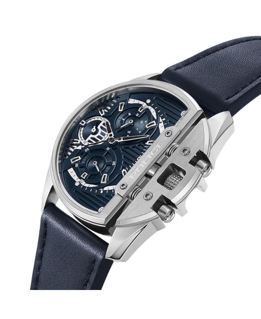 POLICE Men Analog Quartz Casual Watch Classic Dress Blue Dial Waterproof Round 4
