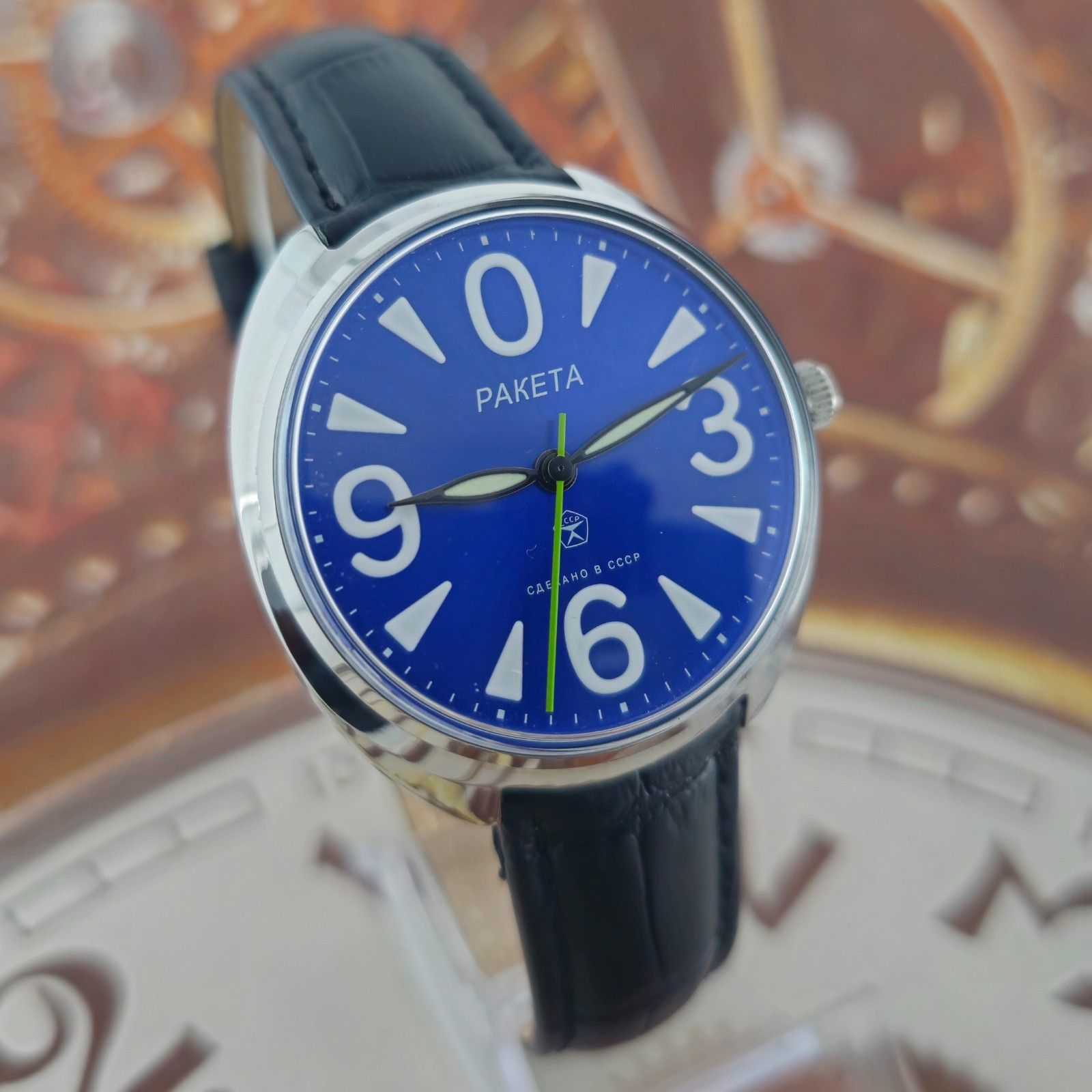 Vintage WATCH USSR RAKETA Big Zero 2609.HA Rare SOVIET Mechanical Wristwatch