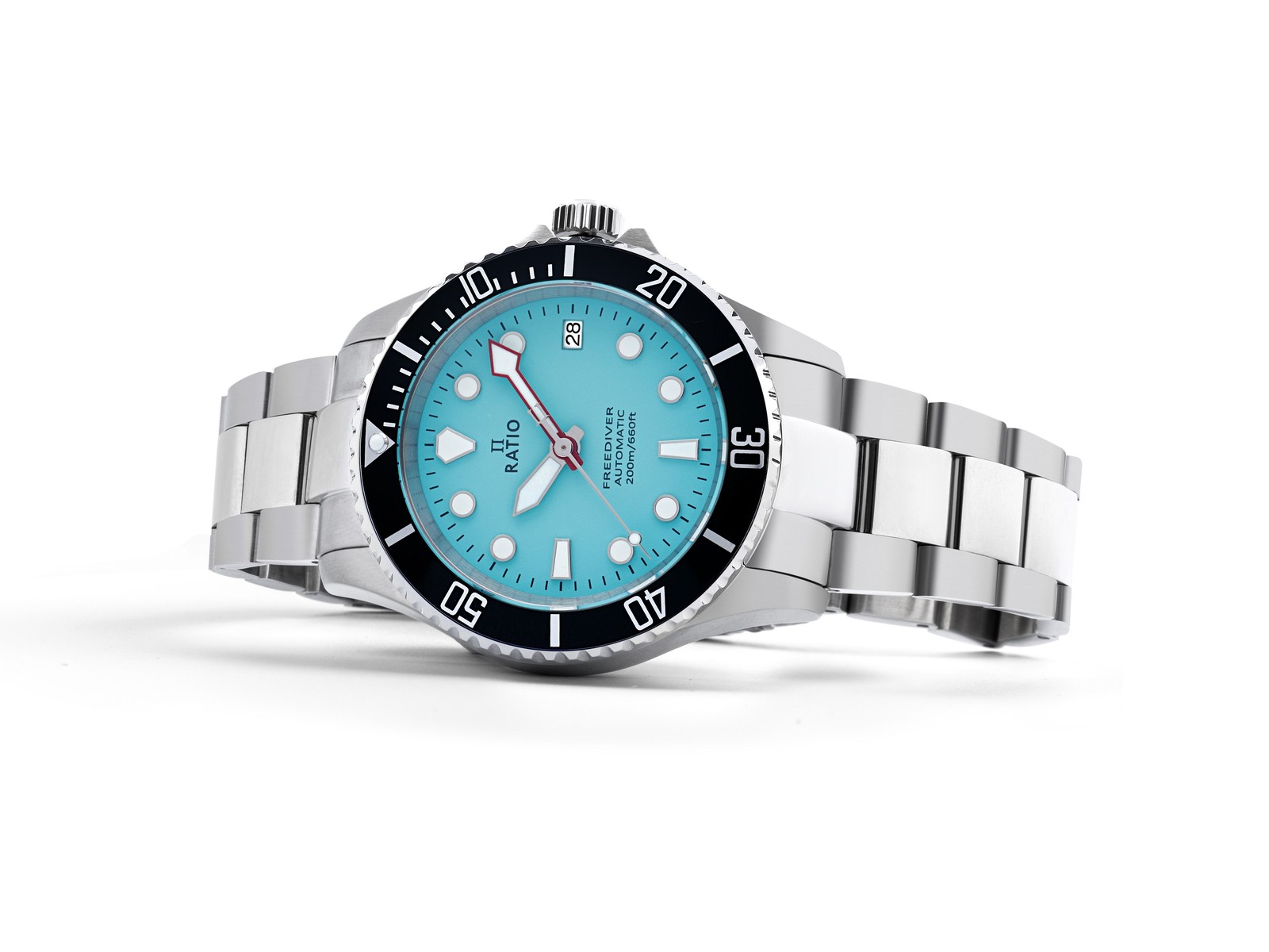 Ratio FreeDiver Ice Blue Dial Automatic Diver’s 200M RTF042 Men’s Watch
