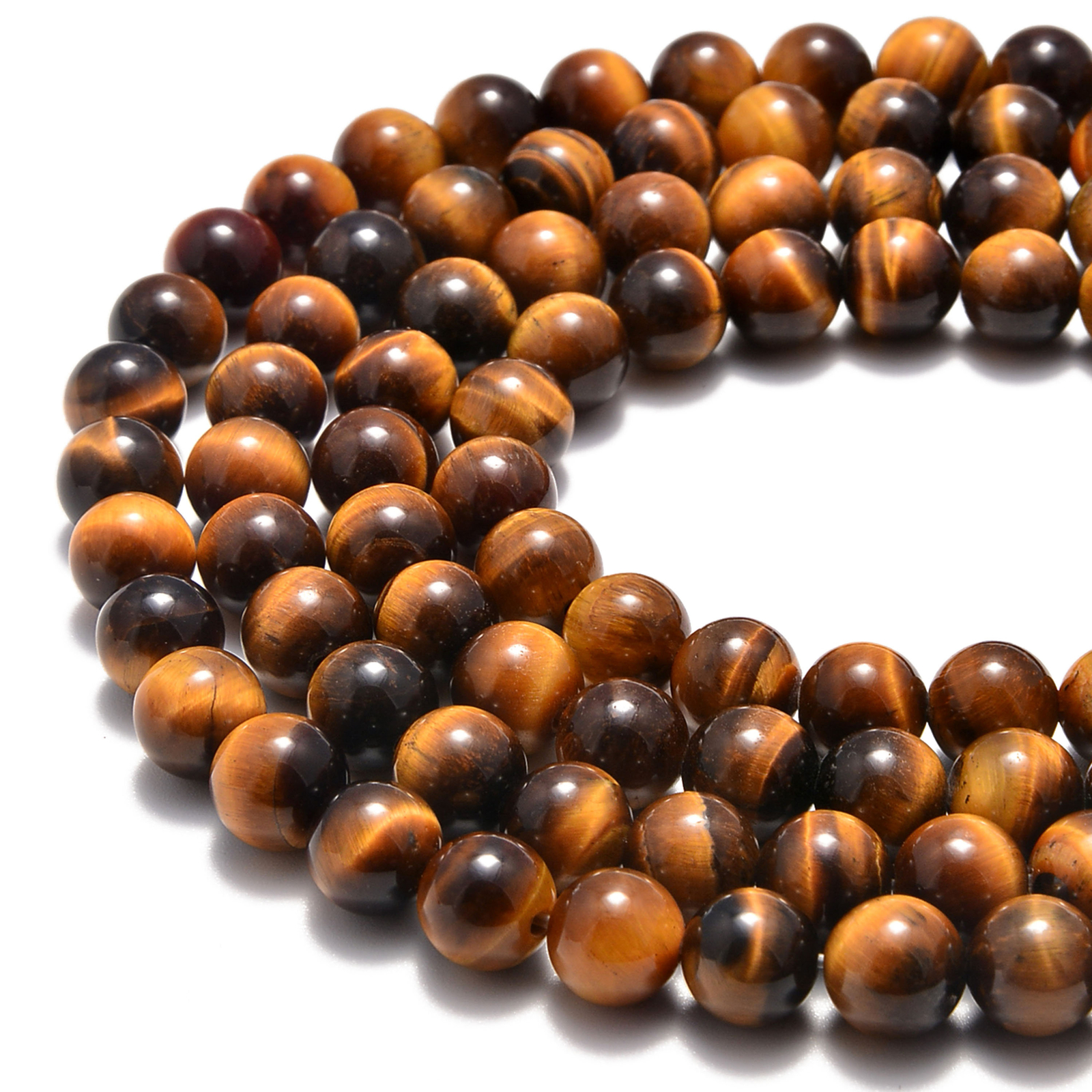 Yellow Tiger Eye Smooth Round Beads 4mm 6mm 8mm 10mm 12mm 14mm – 20mm 15.5″ Strd