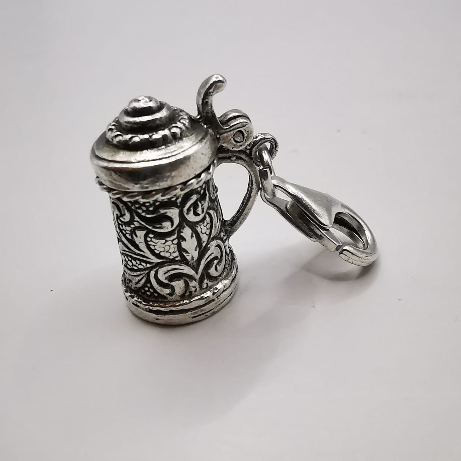Vintage 800 Silver Handmade Pendant Hallmarked Elegant Design 5.69g