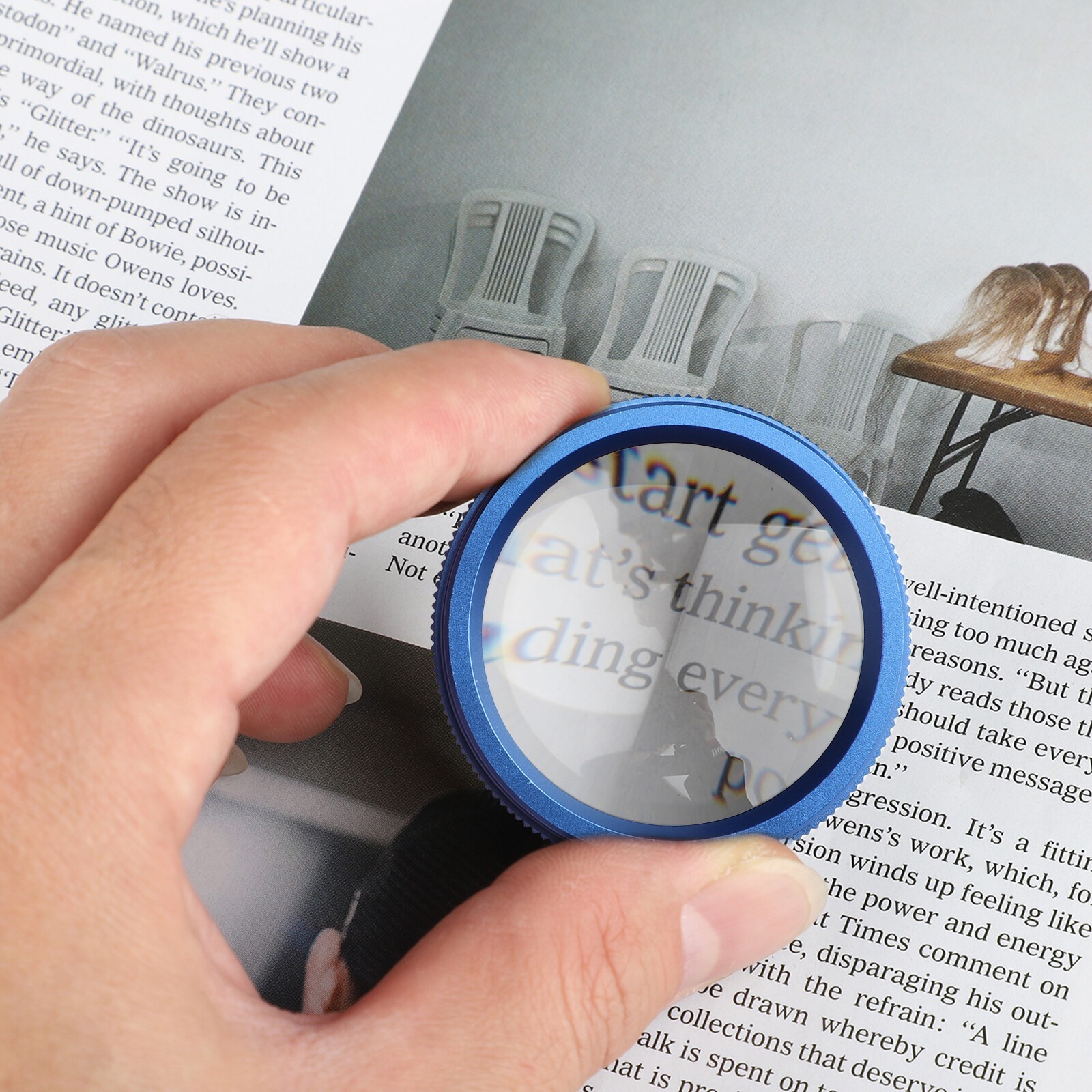 30X Pocket Magnifying Glass Eye Loop Optical Magnifier Jewelry Watch Repair Tool