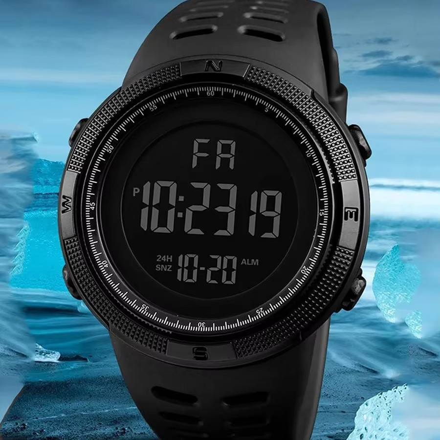 Electronic Watch For Mens Military Sports Watches Luminous Multifunction LED Dig