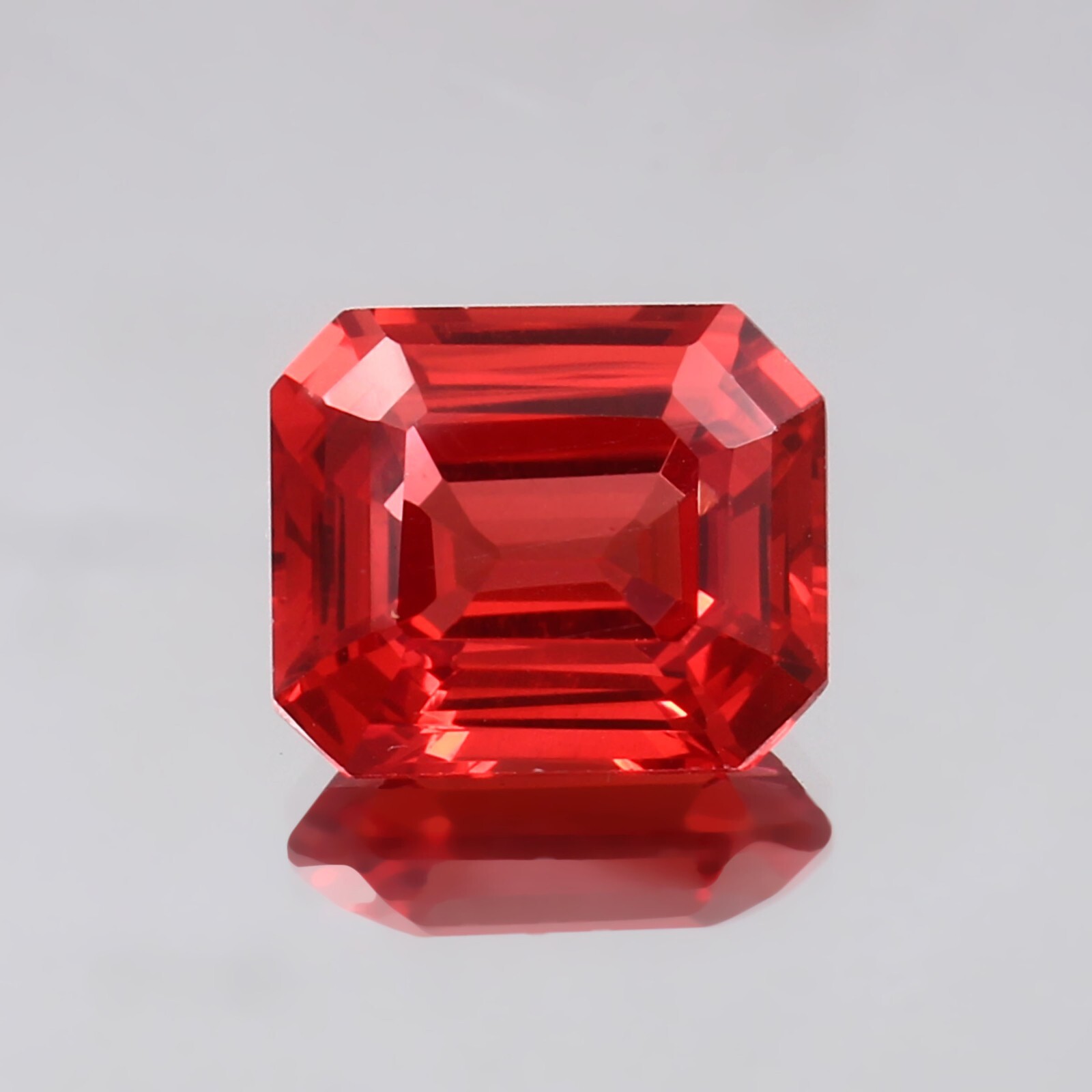 AAA Fine Natural Ceylon Padparadscha Sapphire Loose Radiant Cut Gemstone 12x10MM
