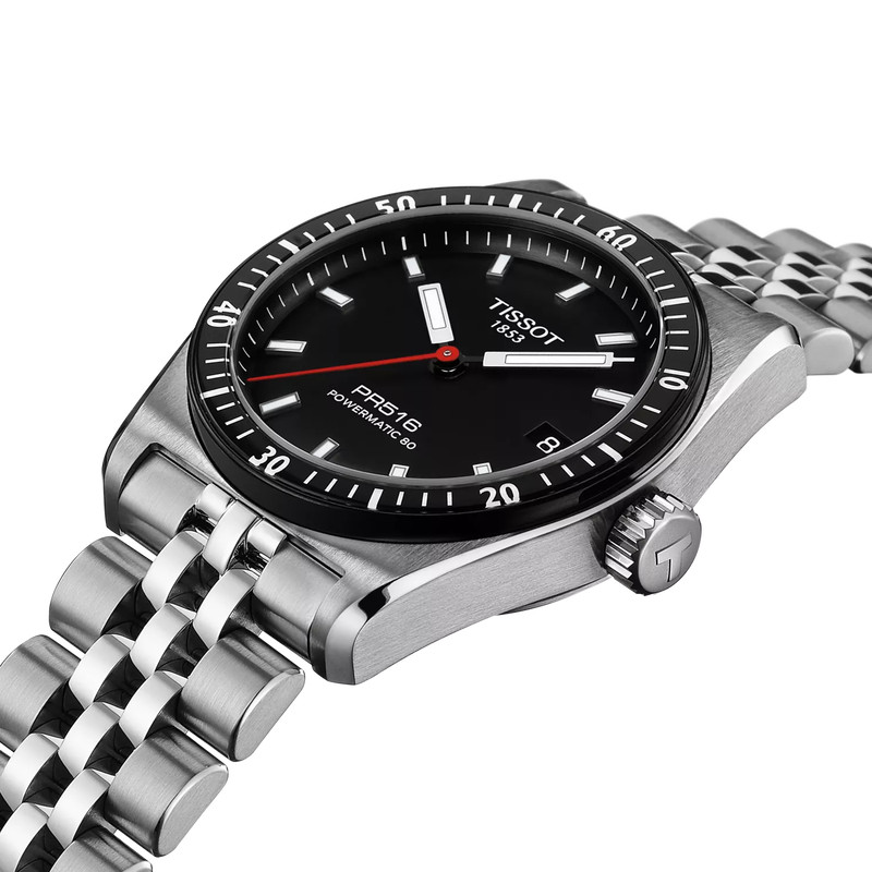 GREAT Tissot PR516 Powermatic 80 Automatic Black Dial Men’s Watch