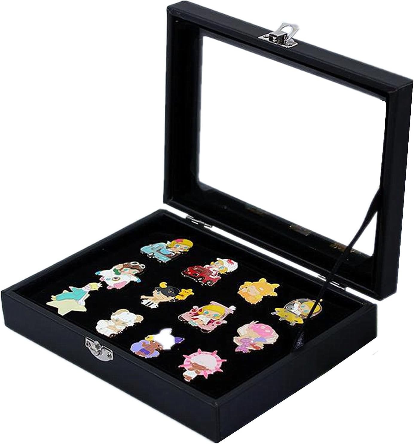 7.9 x 6 Brooch Storage Box Lapel Pin Display Case Jewelry Organizer Showca…