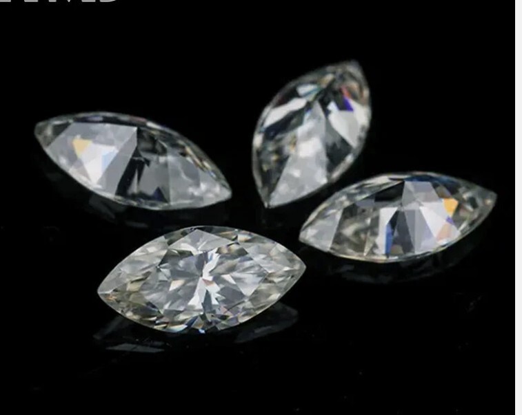 4 Pcs Lot Certified Loose CVD Diamond Marquise Lab Grown 3 x 5 mm IF Clarity