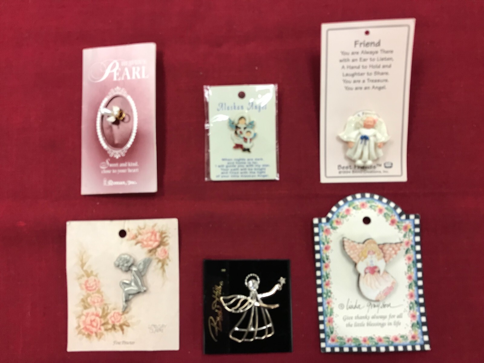 Vintage Angel Lapel Pins – Never Used – Lot of 6 – Excellent Condition