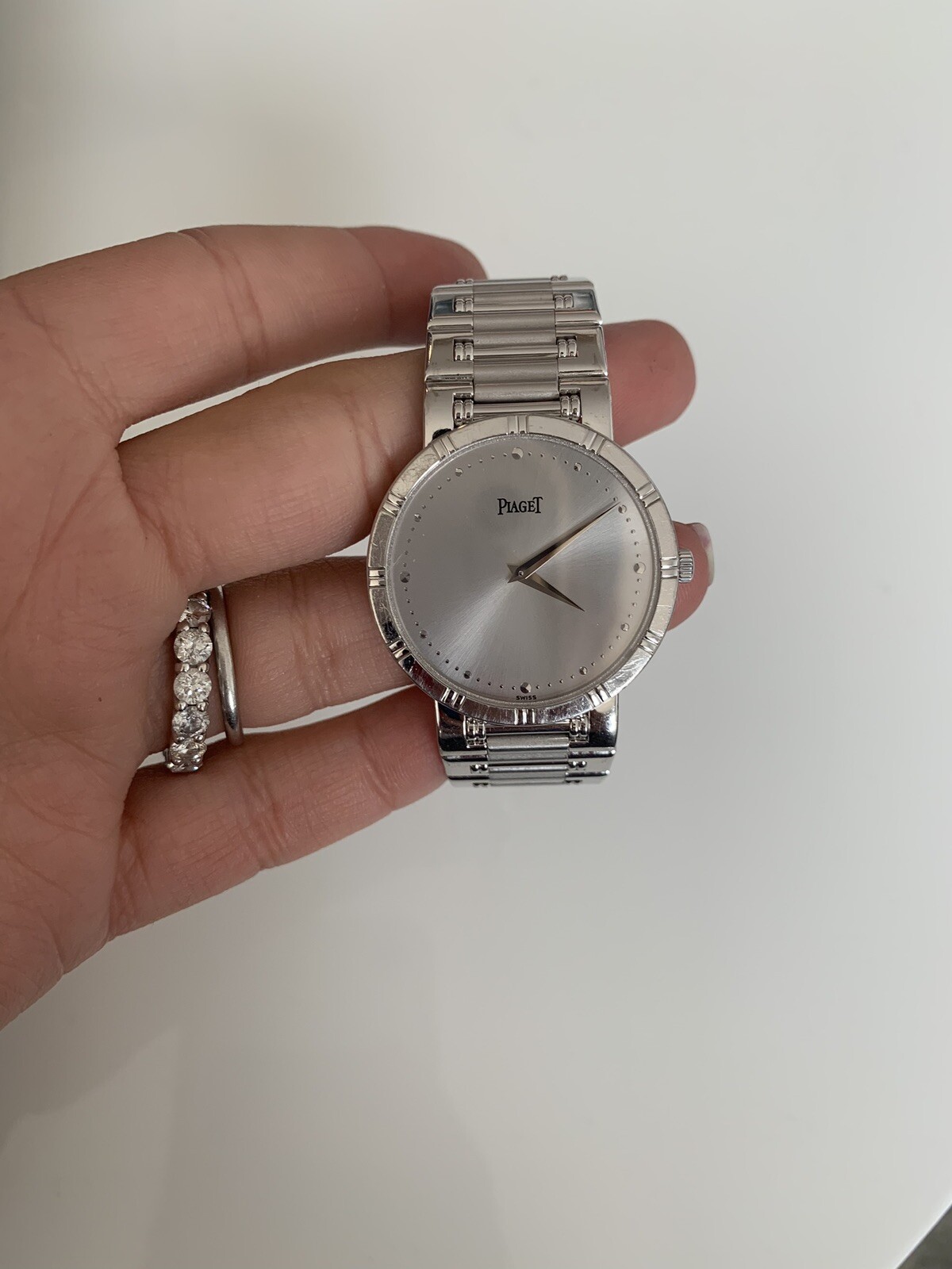 White Gold Piaget Dancer Watch