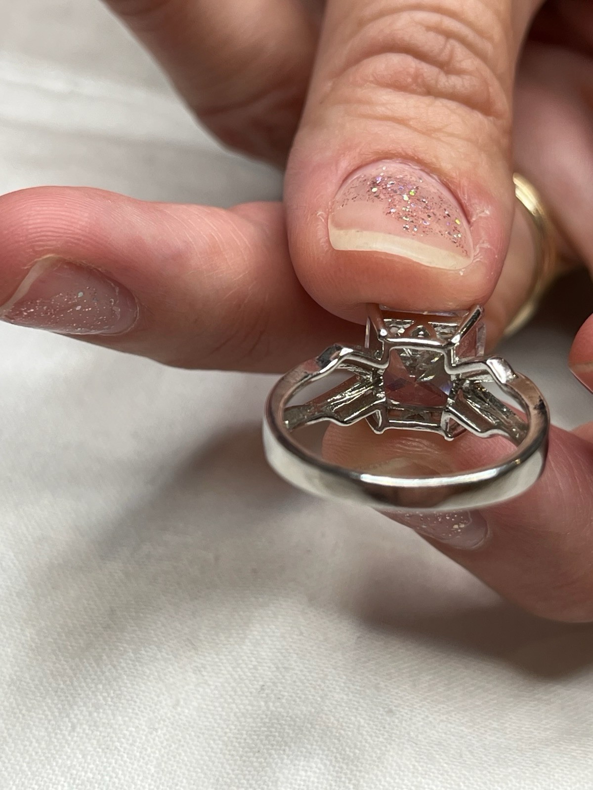 925 Sliver Sz 8 Cz Ring
