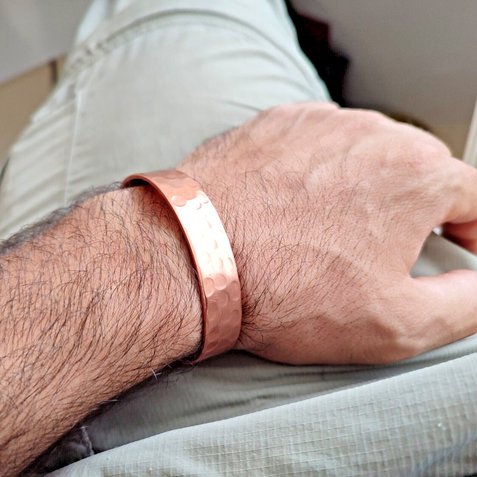 100% Pure Copper Bracelet Heavy Hand Made Healing Unisex Men Women 35gr 1.25oz