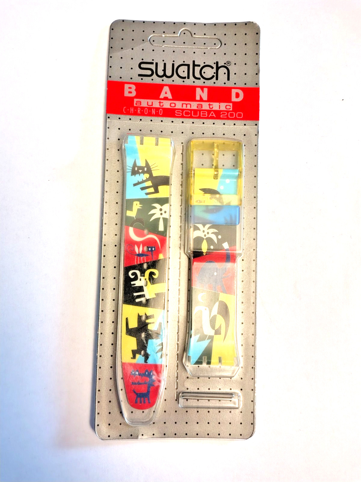 Swatch SDJ102 Swatch Scuba Strap Band 17 mm 1990-1999 Vintage Multicolor