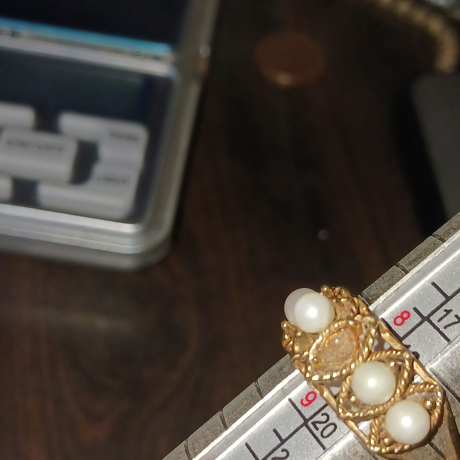 Gold Scrap Ring 2 grams Plus (Including stone ) 10k , Missing Stone