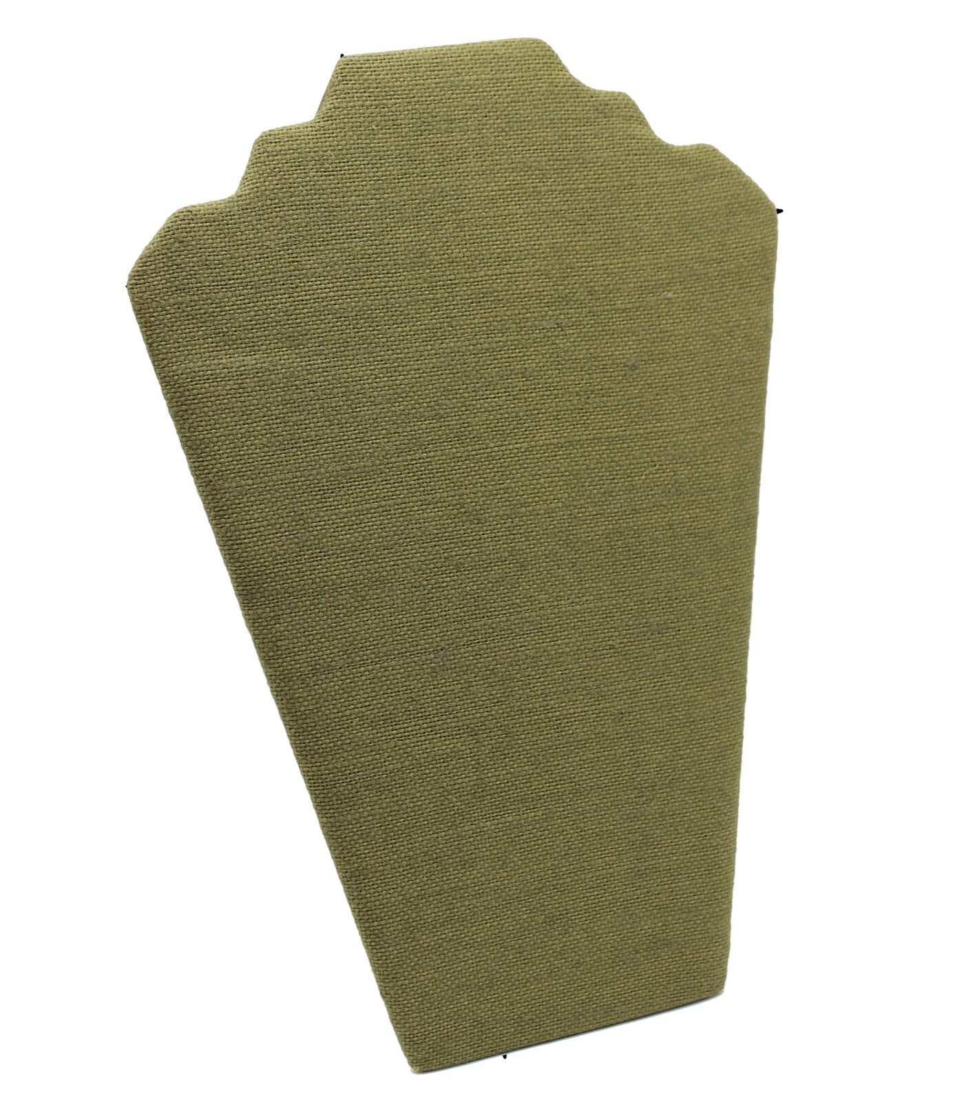 24 pcs Green Jute Necklace Display Stand 2 Dozen Necklace Easel Mannequin