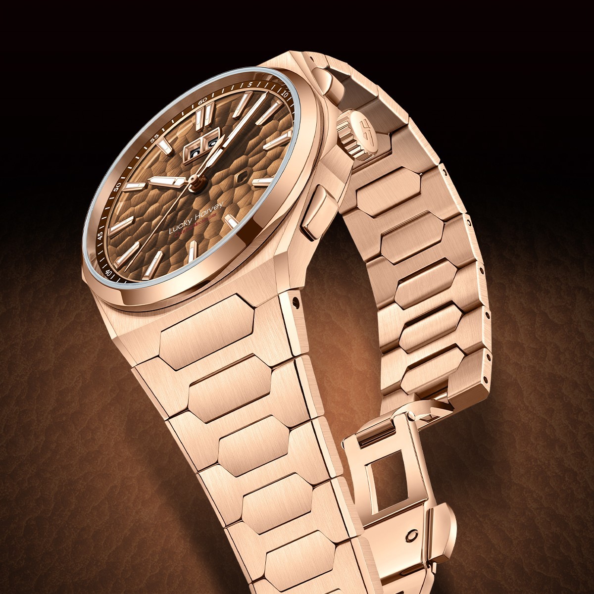 Lucky Harvey Hammered Dial Chiming Automatic Watch Limited Edition 300pcs