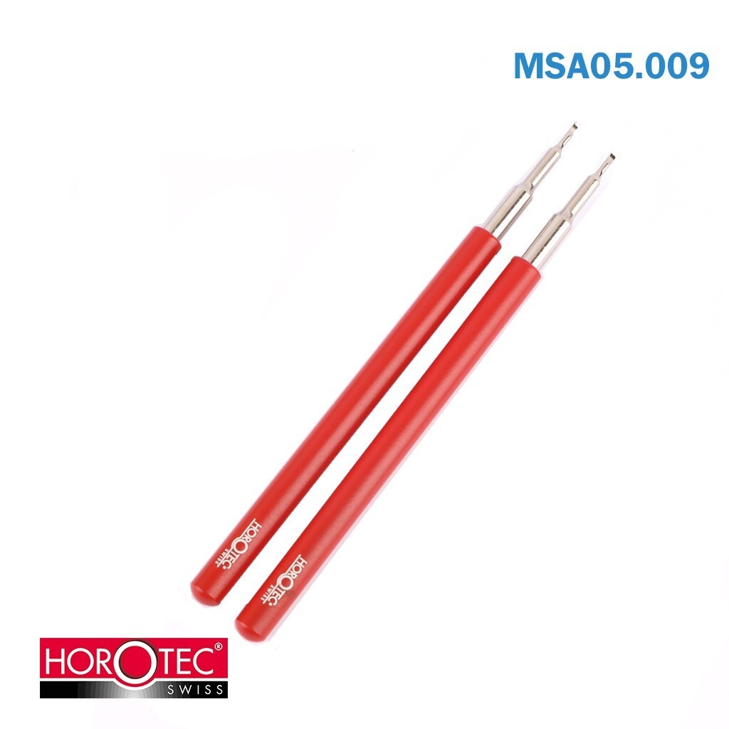 HOROTEC® Hand Levers MSA05.009, L105mm, Tips Width 1mm, 2x MSA70.004 Included.
