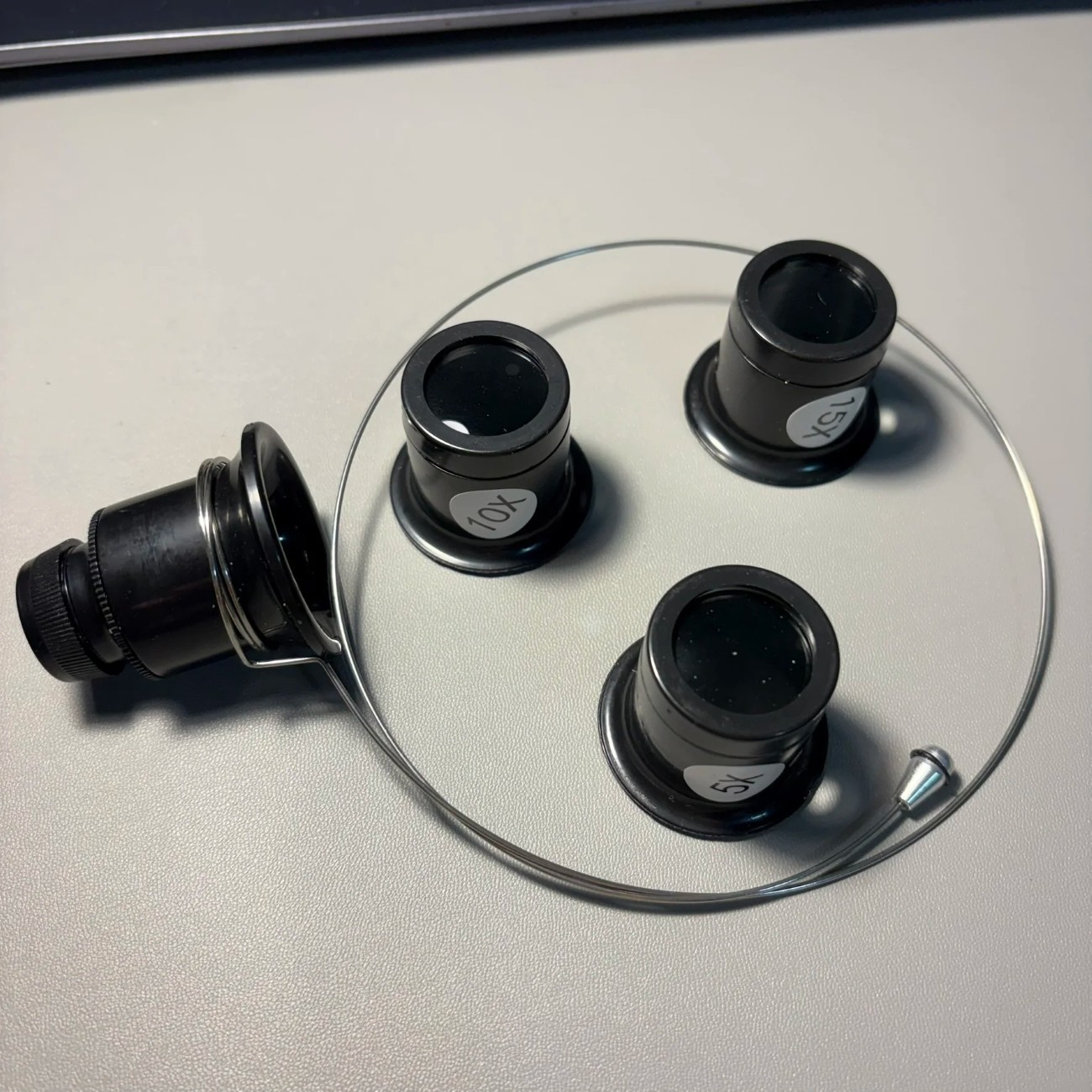 Watchmaker Eye Loupe Loop Magnifier Glass 5X 10X 15X 20X for Watch Repair Tool