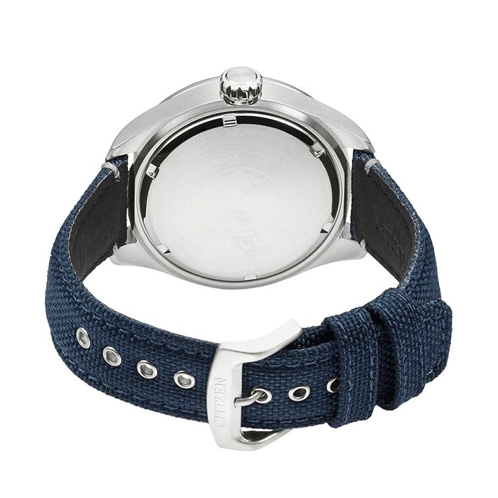 Includes Box CITIZEN Eco Drive Solar AW5000 16L Military Men’s Watch Navy Blue P