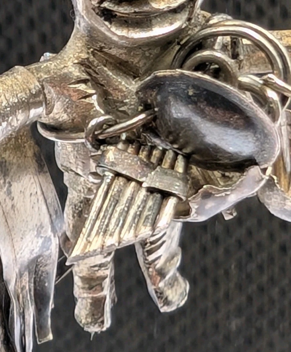 Vtg 900 – 925 Silver Peru Ekeko Talisman Good Luck Mid Century Unisex Pin Brooch