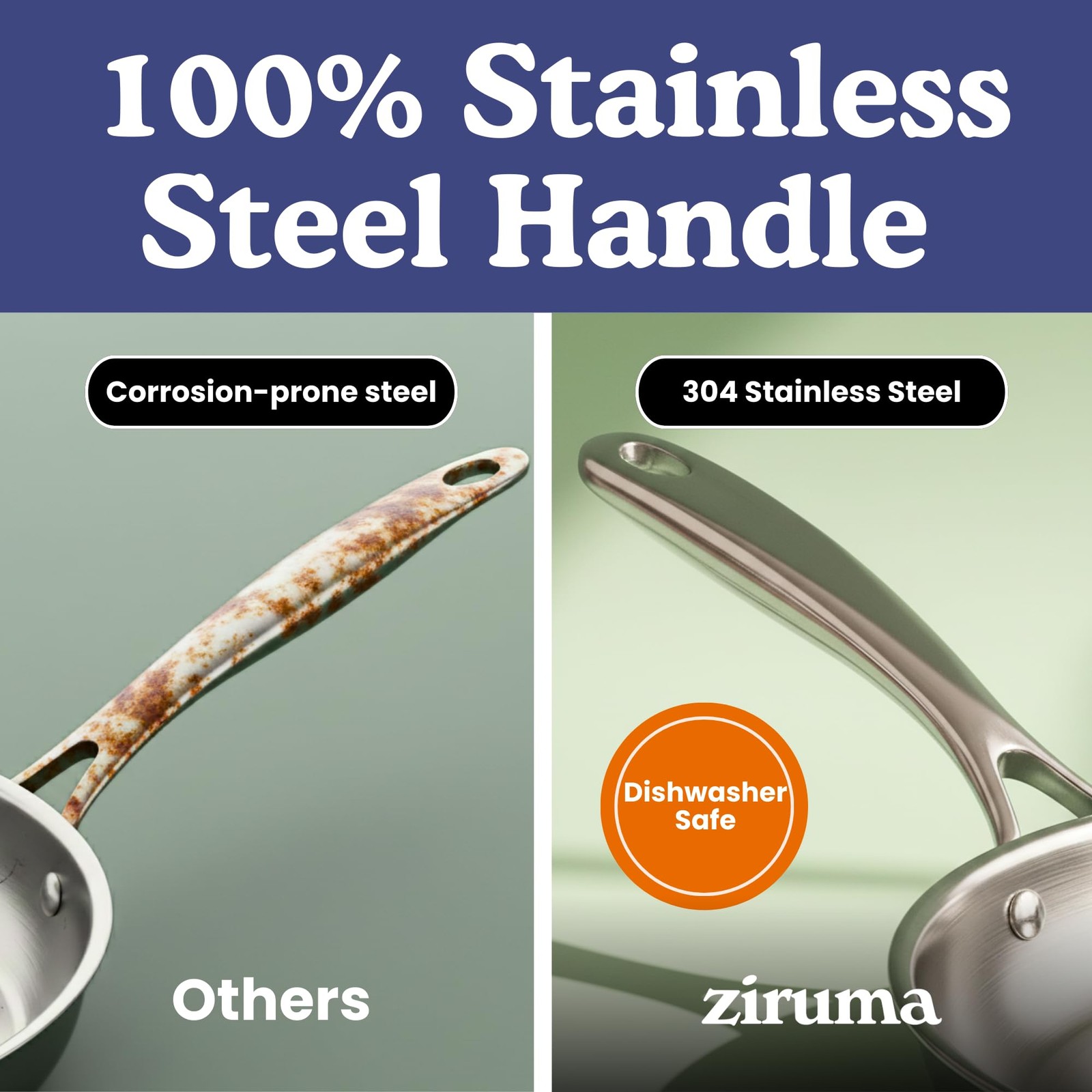 Ziruma Non-Toxic 11″ Surgical Grade Stainless 11 Inches, Steel