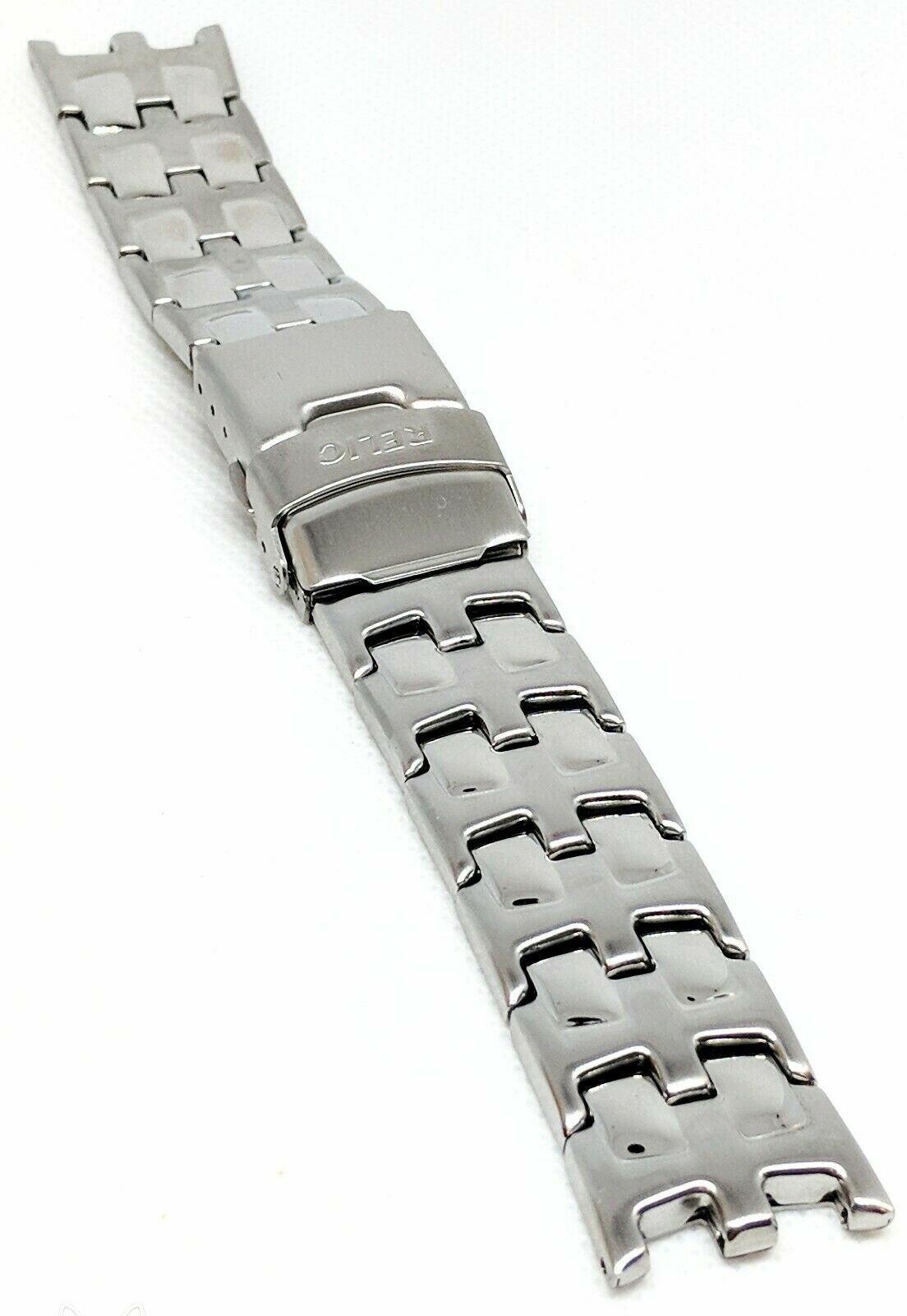 RELIC Stainless Steel Watch Parts Repair Replacement Band Brushed 21mm 15mm