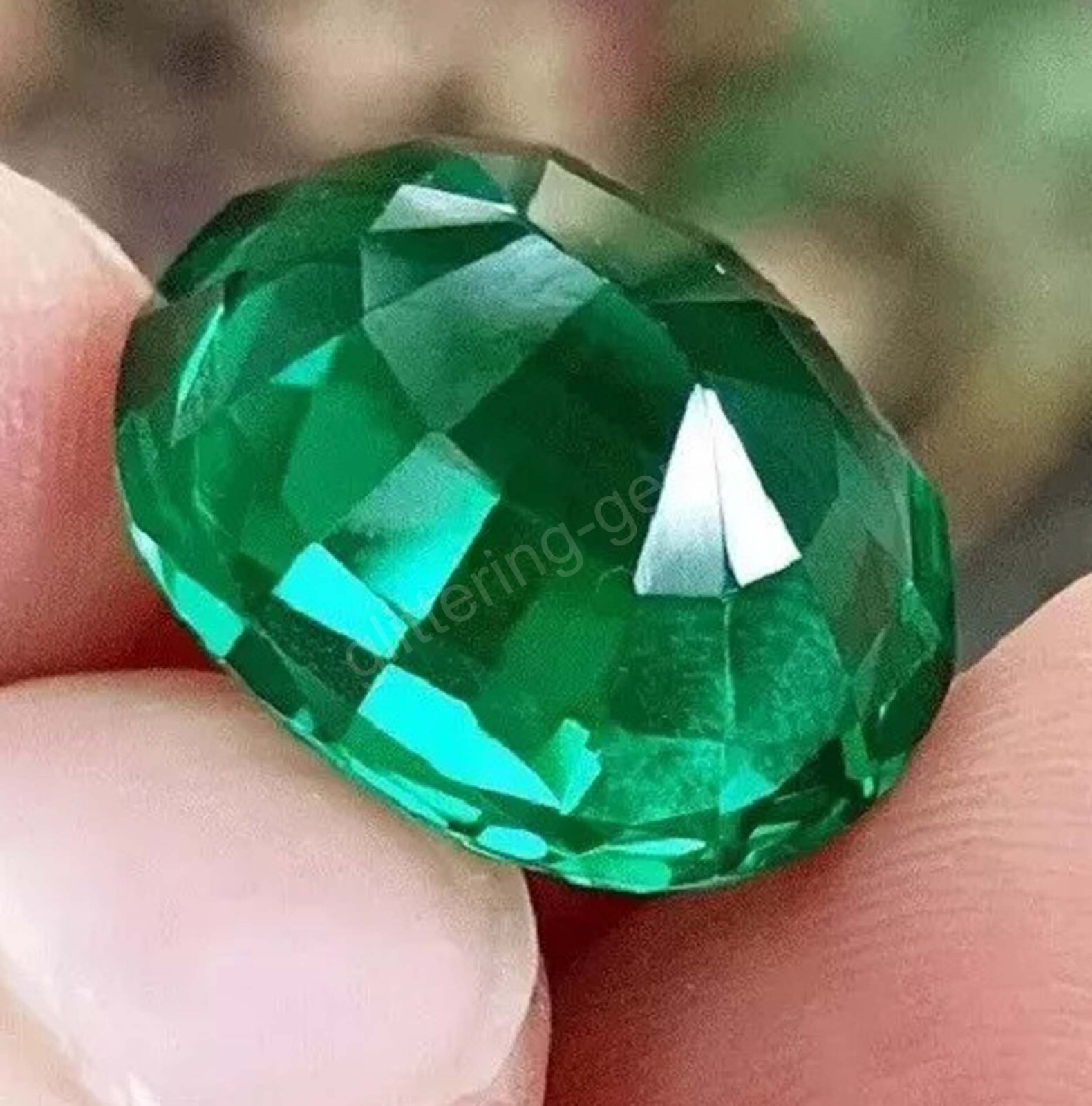 IGL Certified Flawless Natural Emerald 20 Ct Green Oval Cut Loose Gemstone 5SDK
