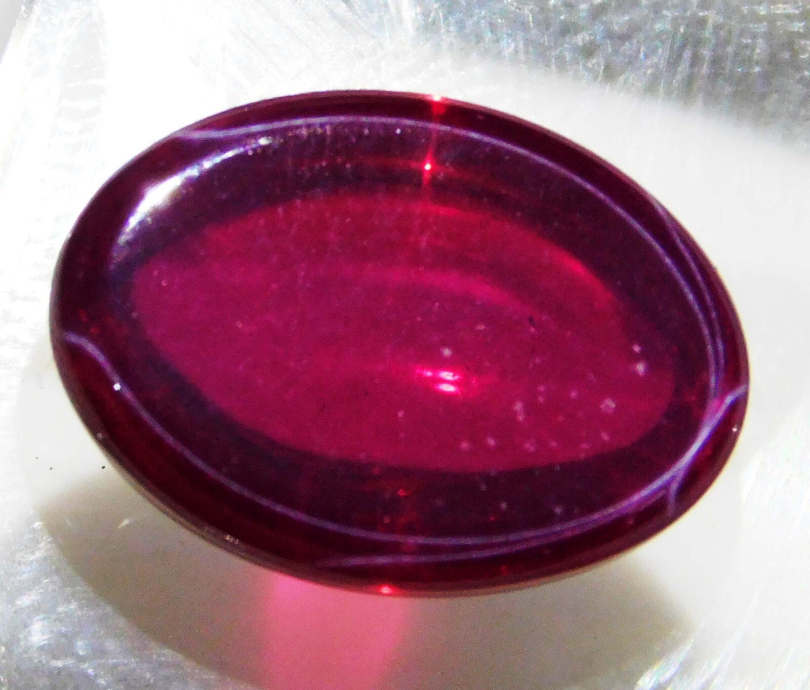 9.55 Ct Natural Red Star Ruby Cabochon Cut CERTIFIED Loose Gemstone 6 Rays