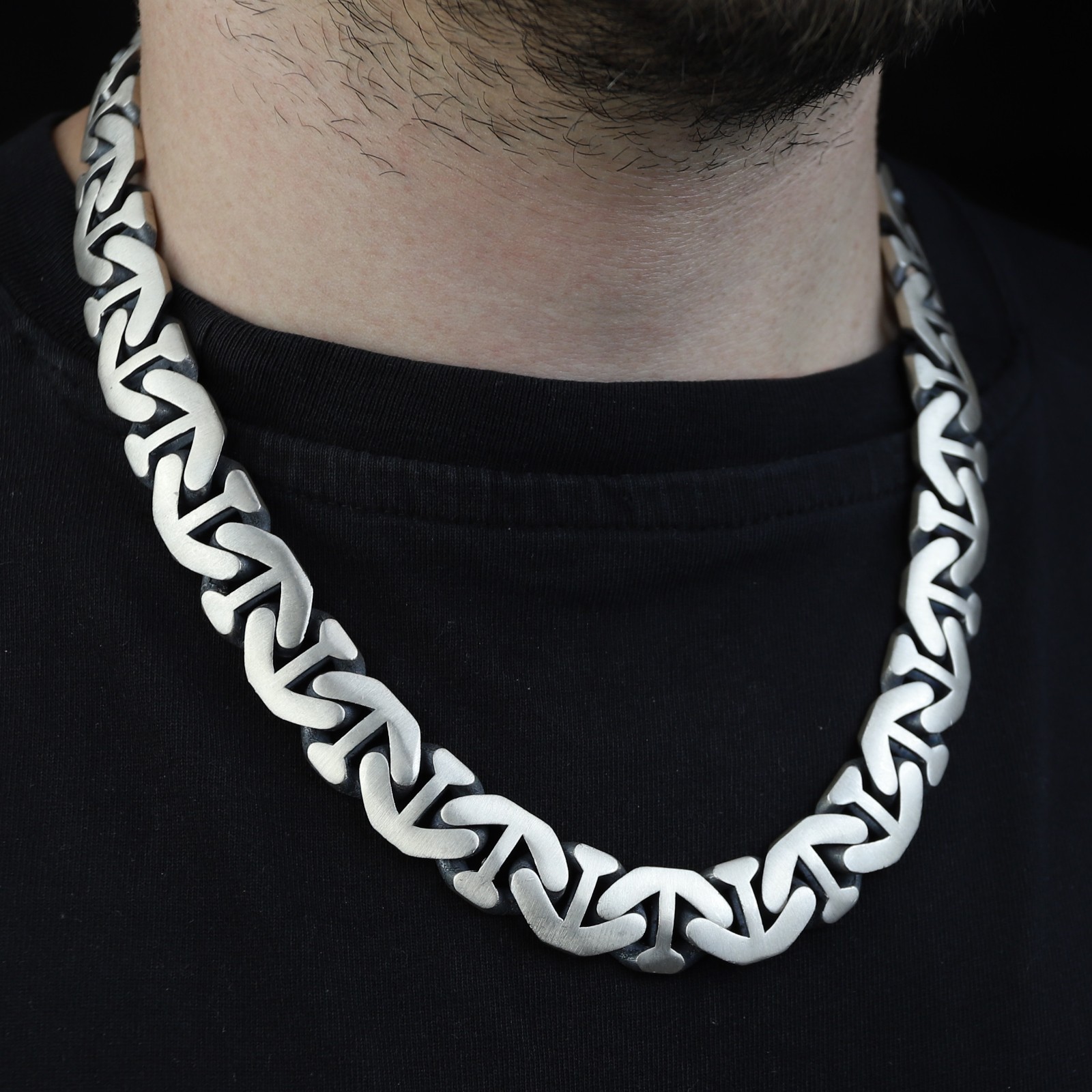 Heavy 16mm Cuban Curb Chain Necklace 925 Sterling Silver Men’s Chain