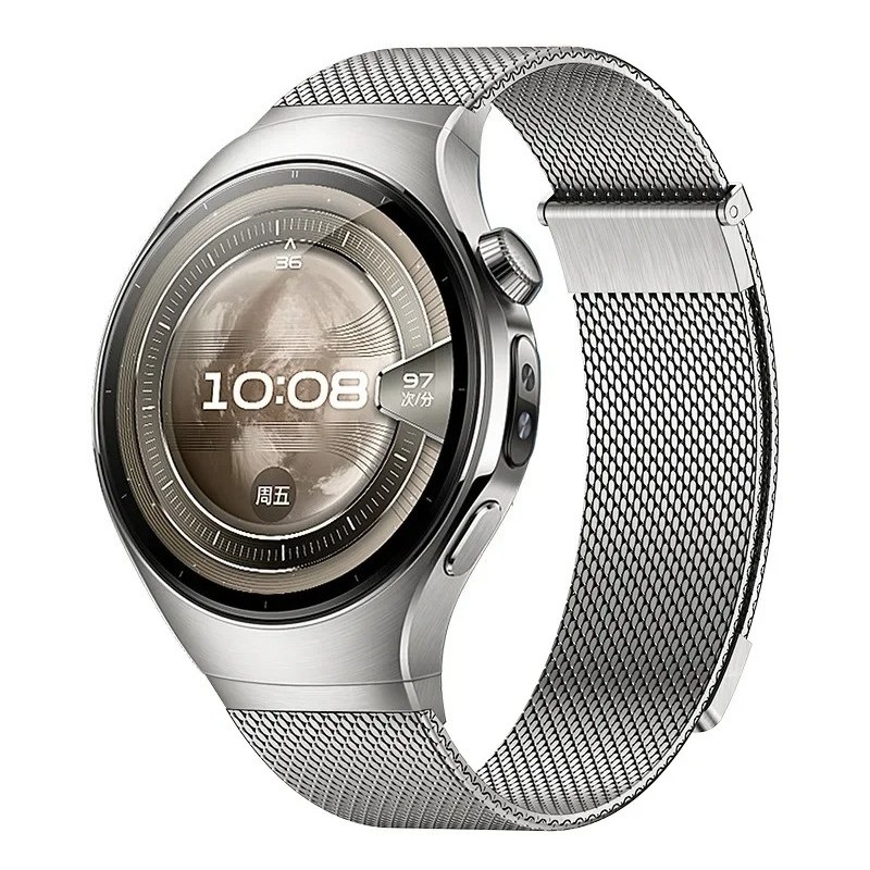 Magnetic No Gaps Milanese Bracelet Metal Band Strap For Huawei Watch 5 46mm 42mm