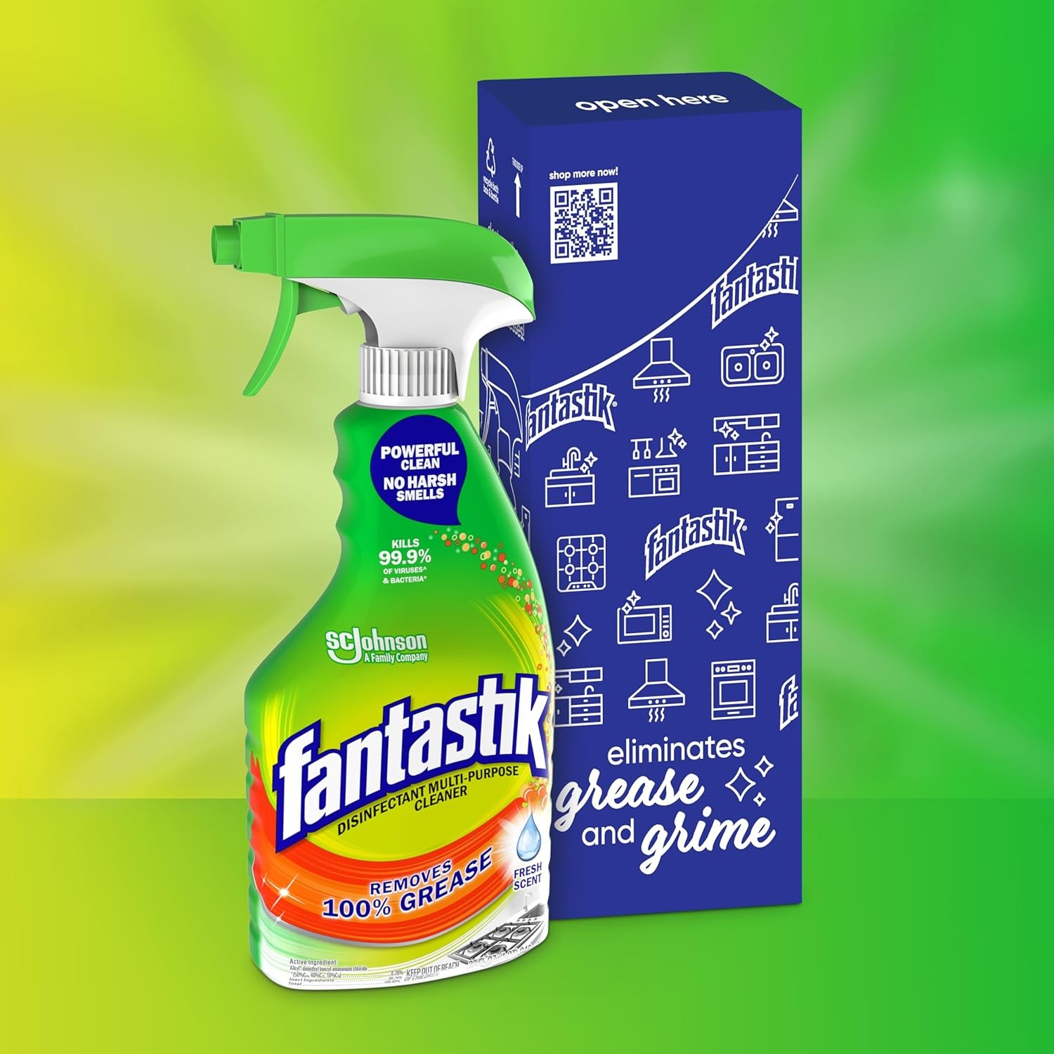 Fantastik All Purpose Cleaner, Multipurpose 32 Fl Oz (Pack of 1), White