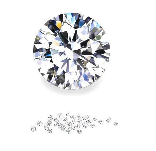 Natural Fine Diamond Melee – Round – SI1-SI2 – F-G – Precision Cut – Africa