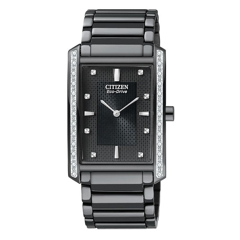 MEN’S ECO BL6067-54E BLACK ION PLATED STAINLESS STEEL WATCH