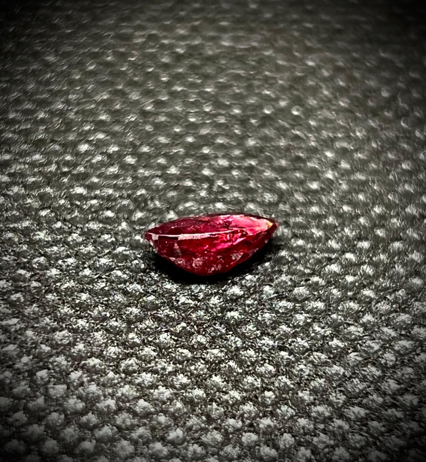 1.63 Cts Oval Red Natural Ruby Very Rare Heavily Included Untreated @ Madagascar