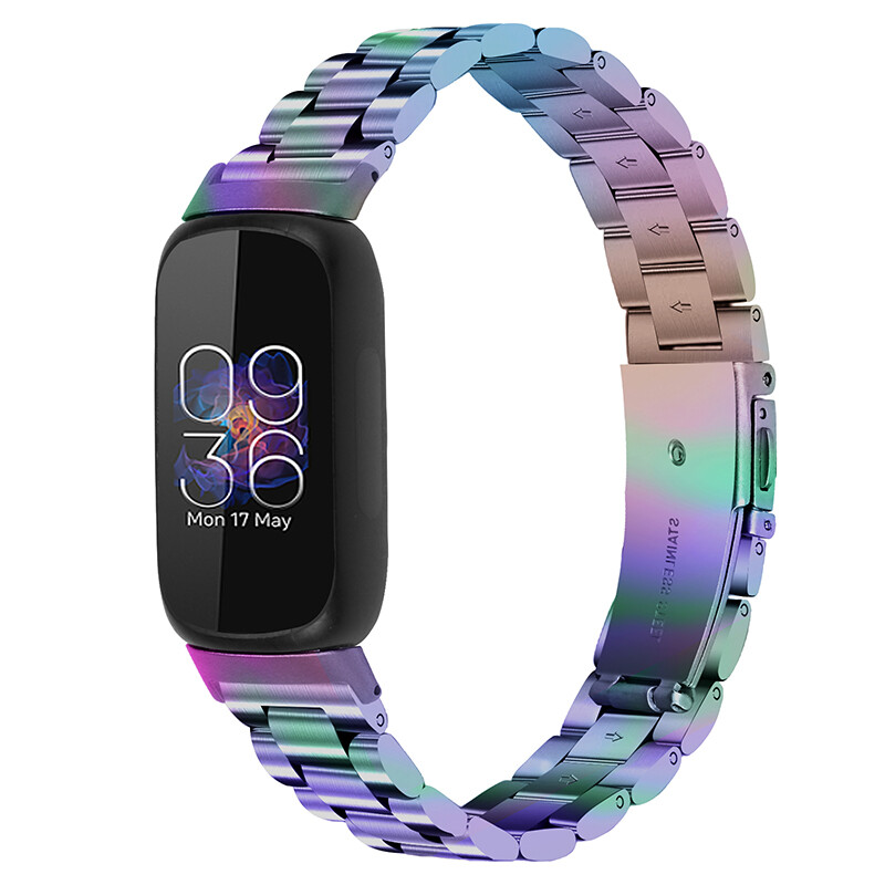 For Fitbit Inspire 3 Strap Replacement Metal Strap Stainless Steel Watch Band