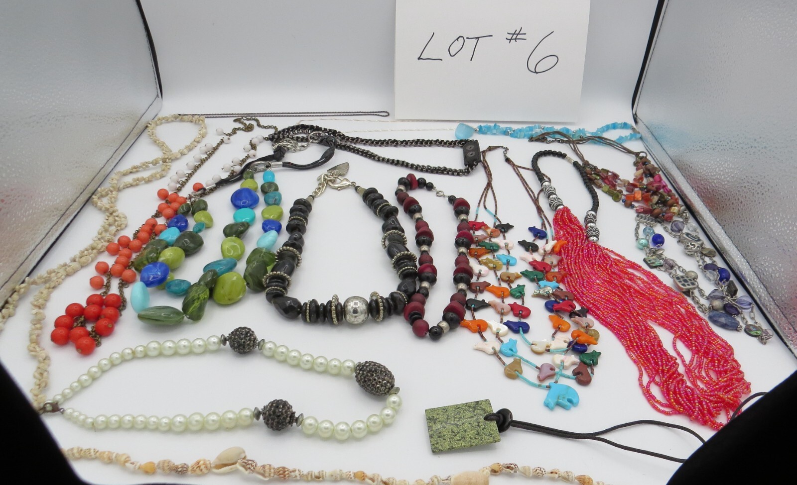 Costume Jewelry Lot 16 Necklaces 13 Bracelets 9 Earrings 6 Pins/Pendan Resale #6