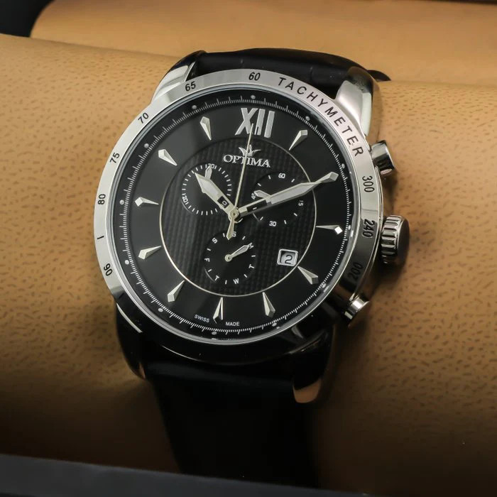 Optima – Swiss Chronograph – OSC328-SL-3 Swiss Ronda 45 mm OSC328 50 m (5 ATM