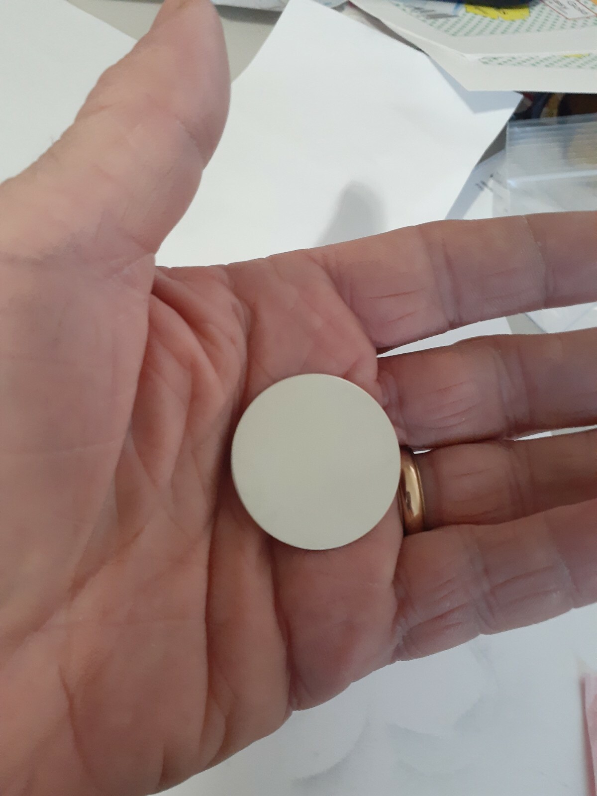 Fine solid silver 999 disc these discs are pure silver 18 20 22 24 gauge round
