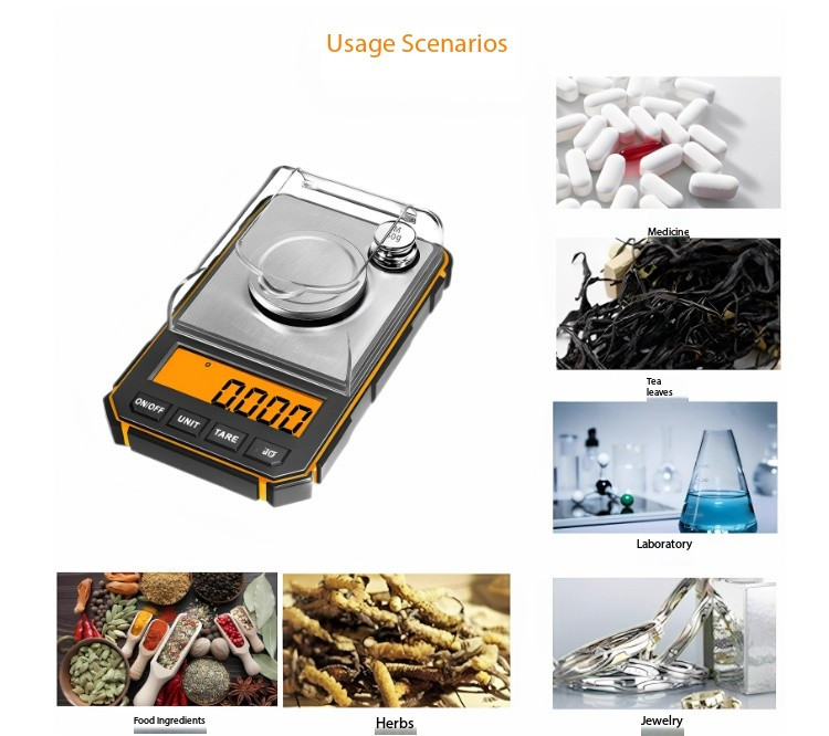 Brifit Electronic Digital Scale 0.001g/50gMini Scale Precision Professional