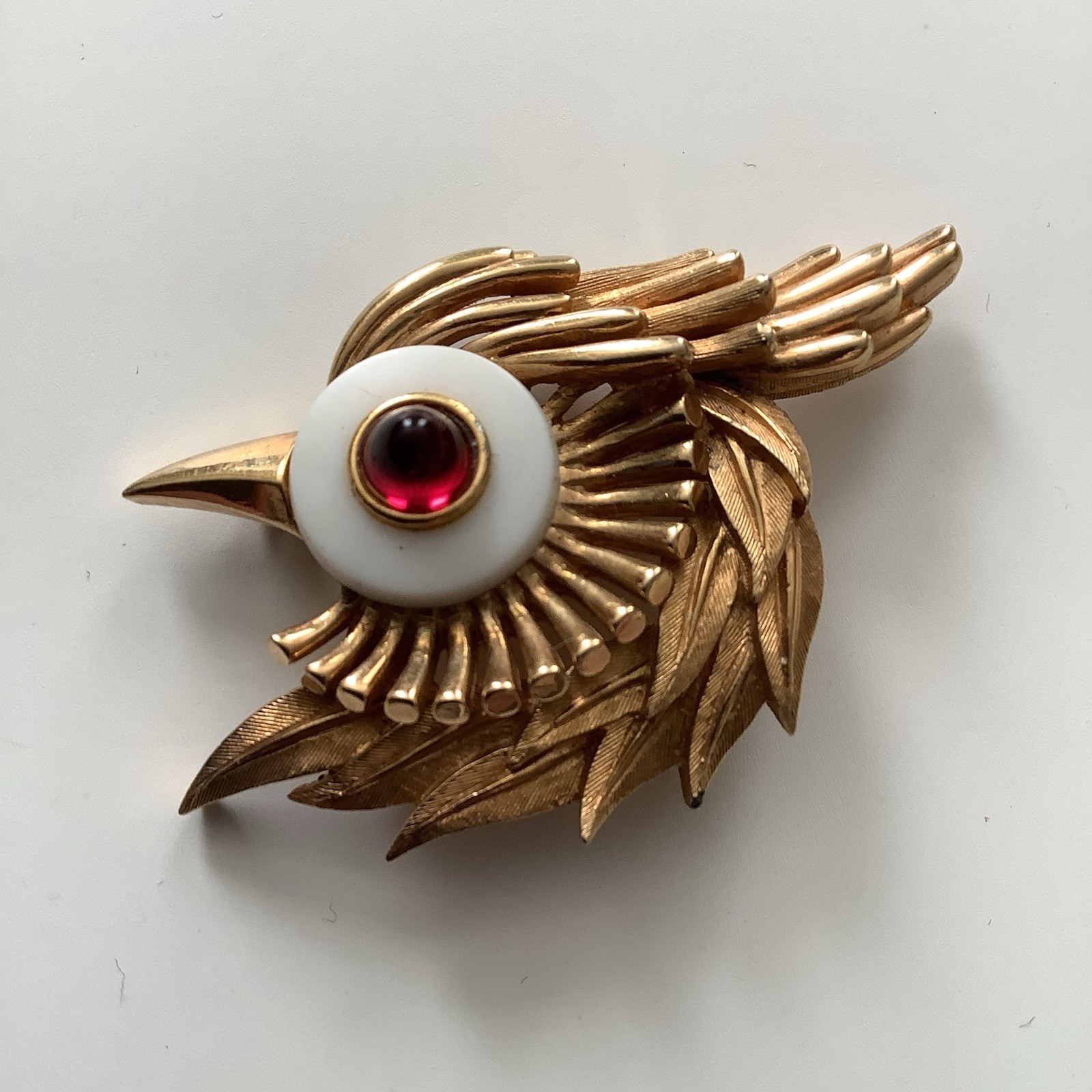 Vintage Marcel Boucher Bird Head Brooch Pin 9057P RARE