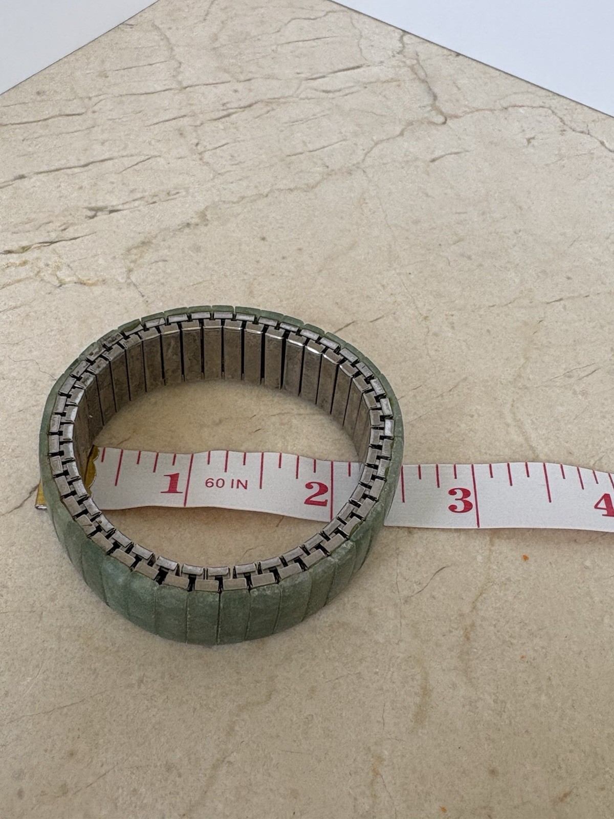Jade Bracelet Band, No Closure, Stretch Link Style (priced each, have 3 to sell)